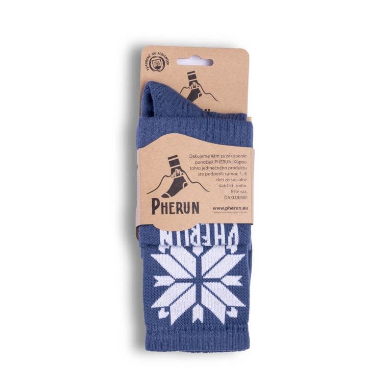 Turistické ponožky PHERUN Jeans Blue Retro 39-42 2