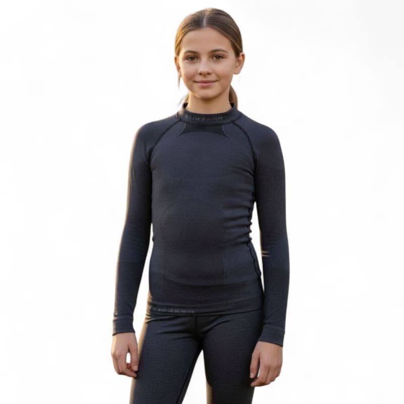 Juniorské termo tričko s dlhým rukávom BLIZZARD Essential long sleeve junior, anthracite 3