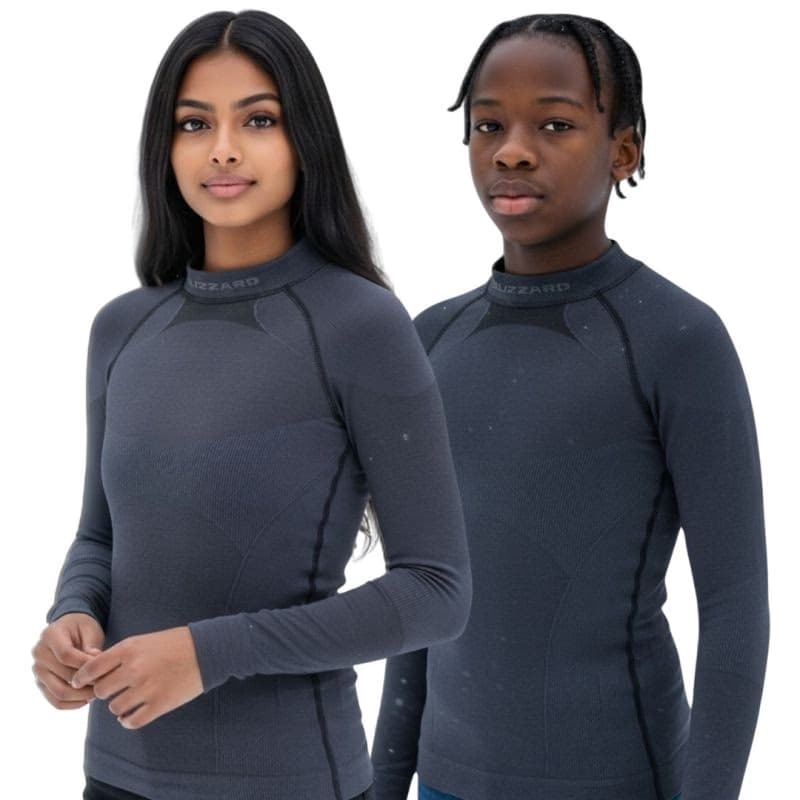 Juniorské termo tričko s dlhým rukávom BLIZZARD Essential long sleeve junior, anthracite 4