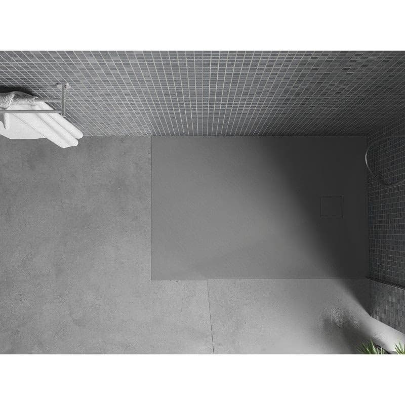 MEXEN - Bert obdĺžniková sprchová vanička SMC 100 x 80, sivá 4K618010 4