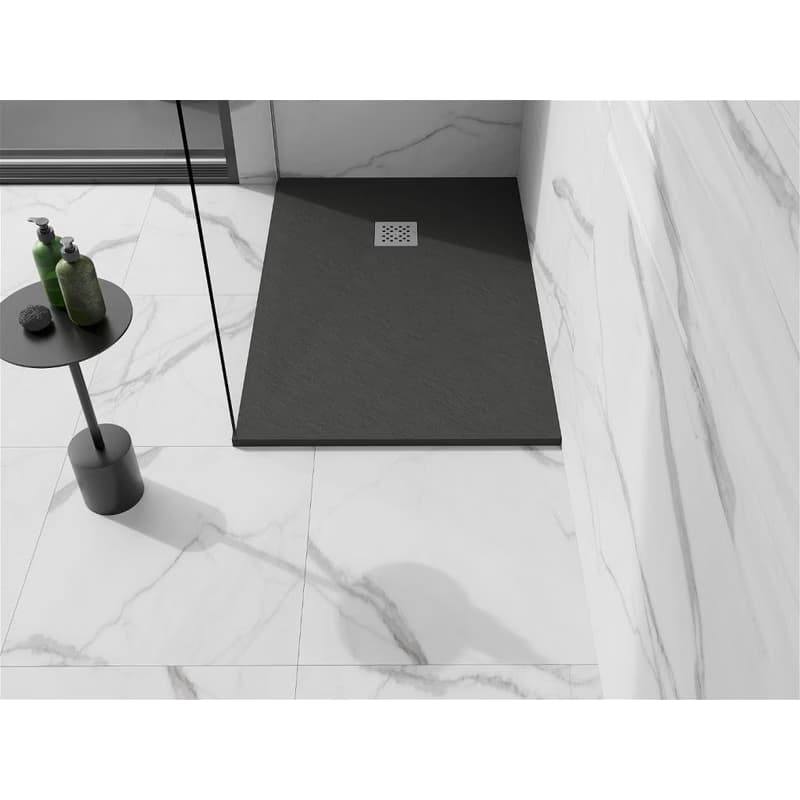 MEXEN - Stone+ sprchová vanička obdĺžniková 80x70, antracit 44717080 6