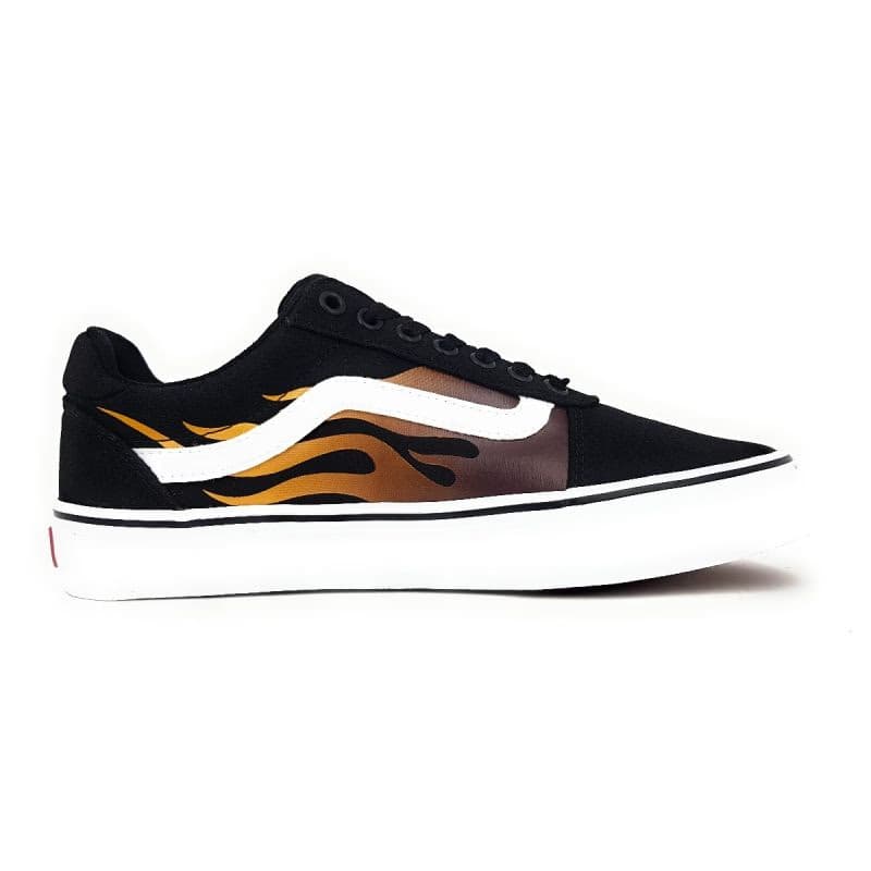 Pánska rekreačná obuv VANS MN Ward Deluxe faded flame black white 2