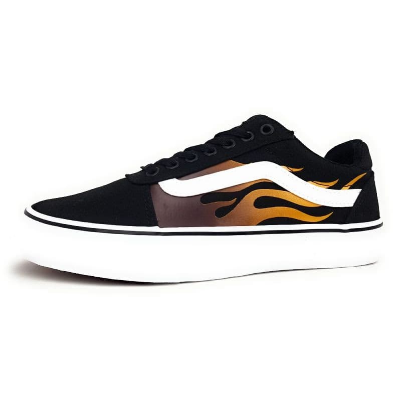Pánska rekreačná obuv VANS MN Ward Deluxe faded flame black white 3