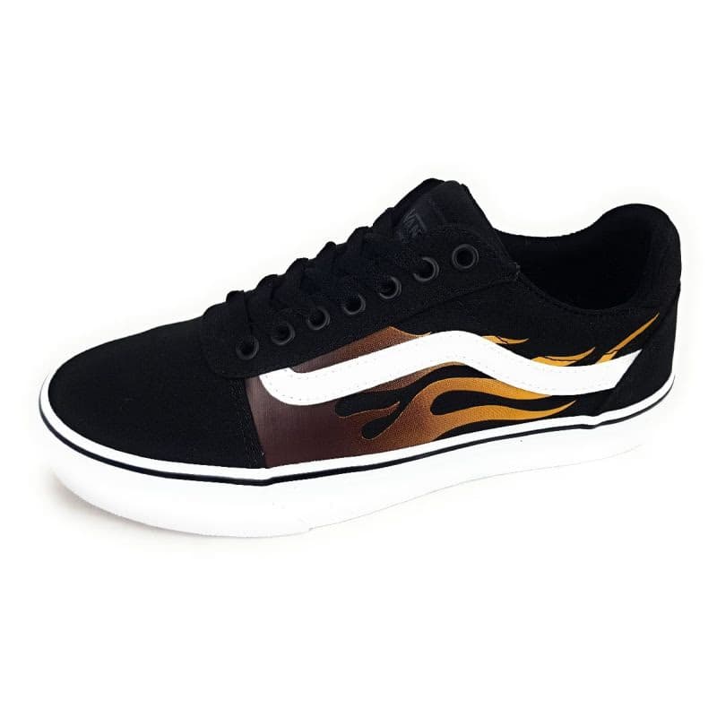 Pánska rekreačná obuv VANS MN Ward Deluxe faded flame black white 4