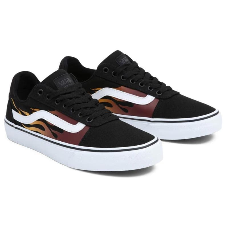Pánska rekreačná obuv VANS MN Ward Deluxe faded flame black white 5