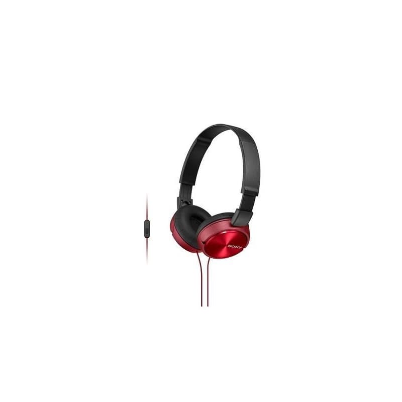 SONY stereo slúchadlá MDR-ZX310AP, červená 1