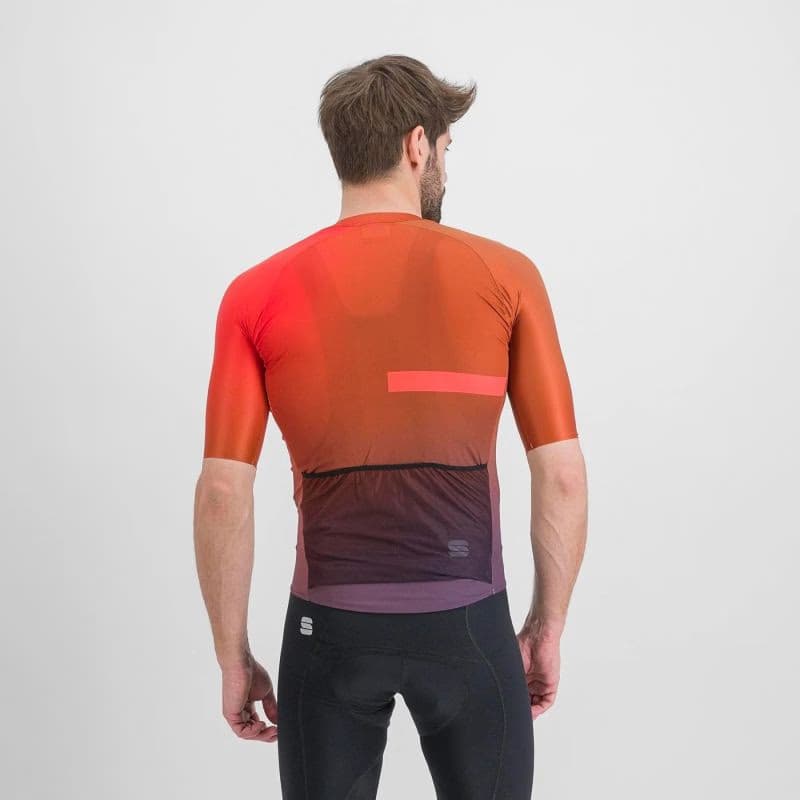 Pánsky cyklistický dres s krátkym rukávom SPORTFUL Bomber jersey, cayenna red pompelmo 3
