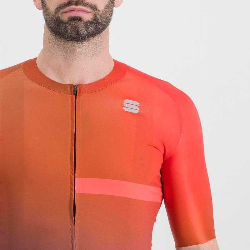 Pánsky cyklistický dres s krátkym rukávom SPORTFUL Bomber jersey, cayenna red pompelmo 5