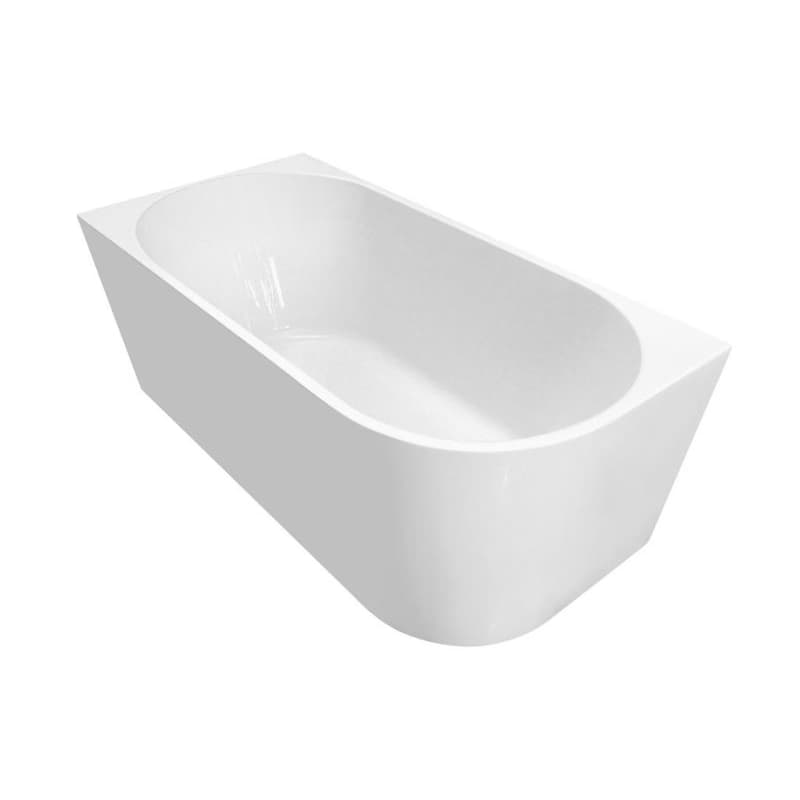 AQUALINE - TIBERA L rohová stojaca vaňa 140x70cm, biela E1066