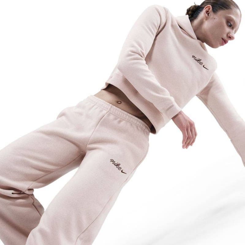 Dámske tepláky NIKE W NSW PHNX FLC STRGHT LEG PNT SILT RED 3