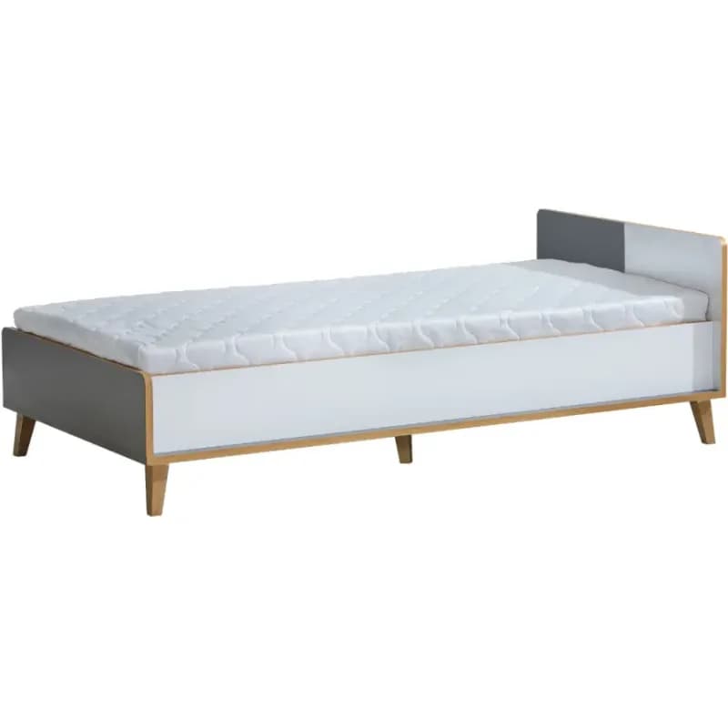 Posteľ s úložným priestorom W10 Werso Riviera/Biely/Antracyt 1