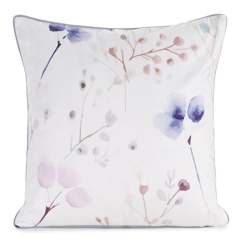 ArtFir Obliečka na vankúš VELVET 150 | biela/modrá 45 x 45 cm