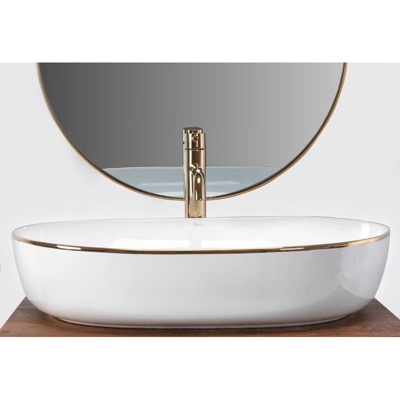 REA - Umývadlo na dosku CLEO White Gold Edge REA-U6211 5