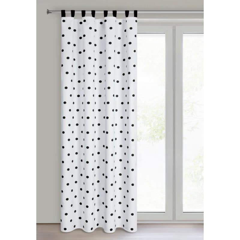 ArtFir Záves BUSA PU | biela/čierna 140 x 270 cm 2