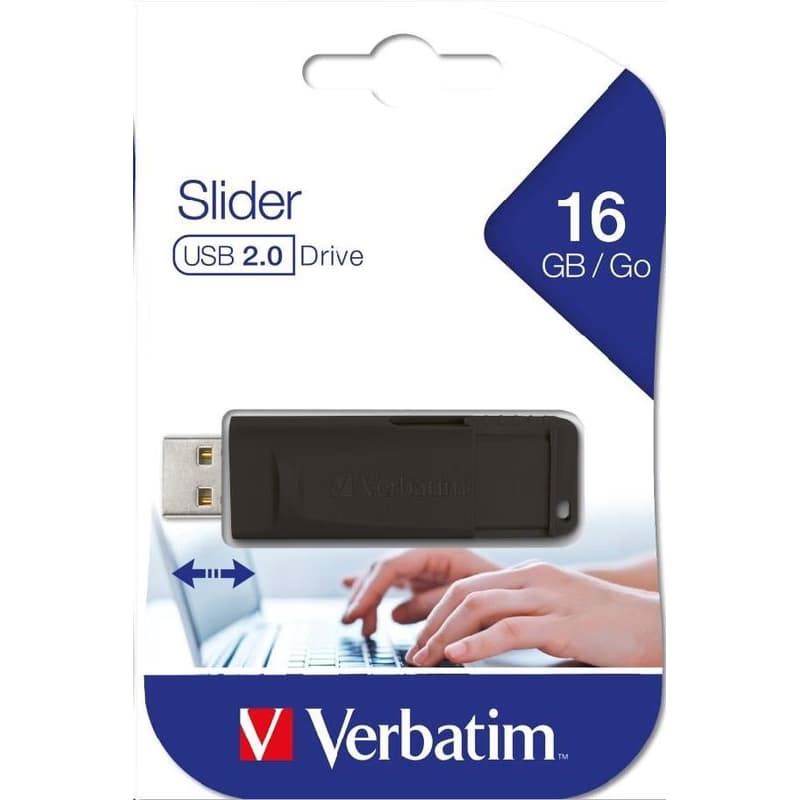 VERBATIM USB Flash Disk Store 'n' Go SLIDER 16GB - čierna 6