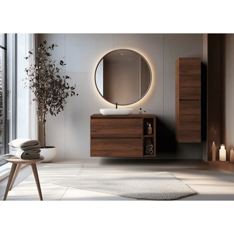 Elvisia Regál do kúpeľne SIMPLE 20 | oak walnut 3