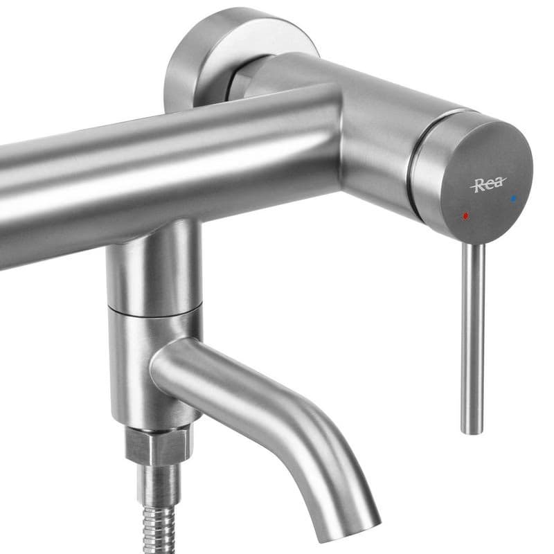 REA - Vaňová nástenná batéria Clif - matná Brush Nickel REA-B6874 3