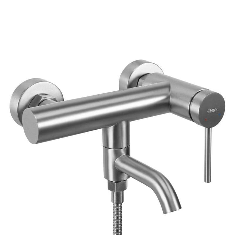 REA - Vaňová nástenná batéria Clif - matná Brush Nickel REA-B6874 4