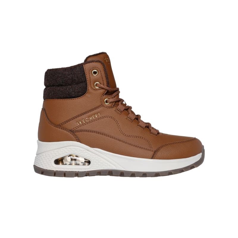 Dámske členkové zimné topánky SKECHERS Uno Rugged wheat 2