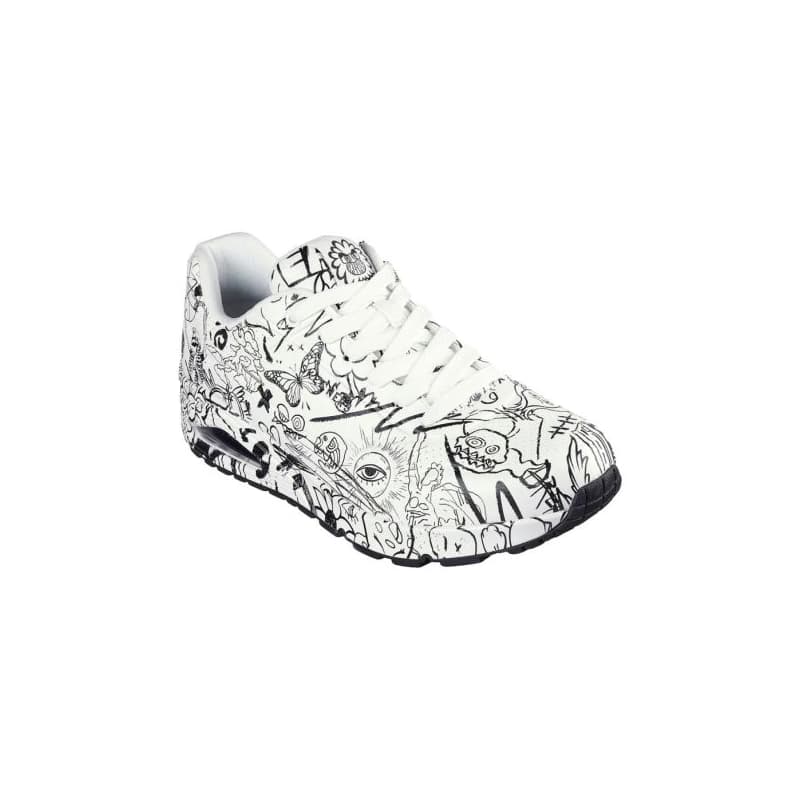 Pánska rekreačná obuv SKECHERS Uno Process Sketch M white black 1