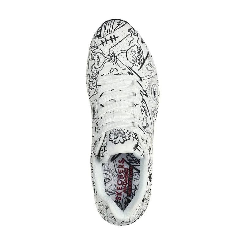 Pánska rekreačná obuv SKECHERS Uno Process Sketch M white black 4