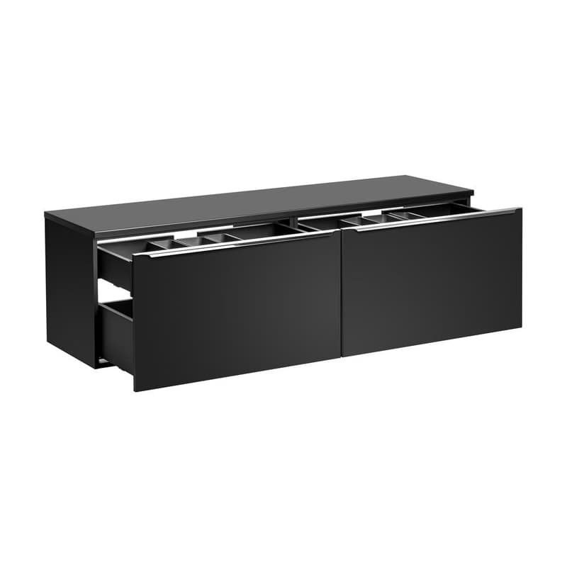 ArtCom Kúpeľňová skrinka s doskou SANTA FE Black D160/1 | 160 cm 2