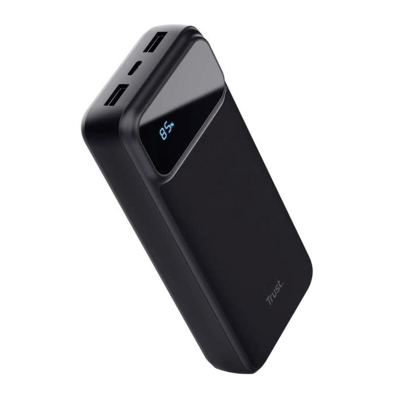 TRUST Powerbanka Avala, 20000 mAh, 1xUSB-C + 2xUSB, čierna 2