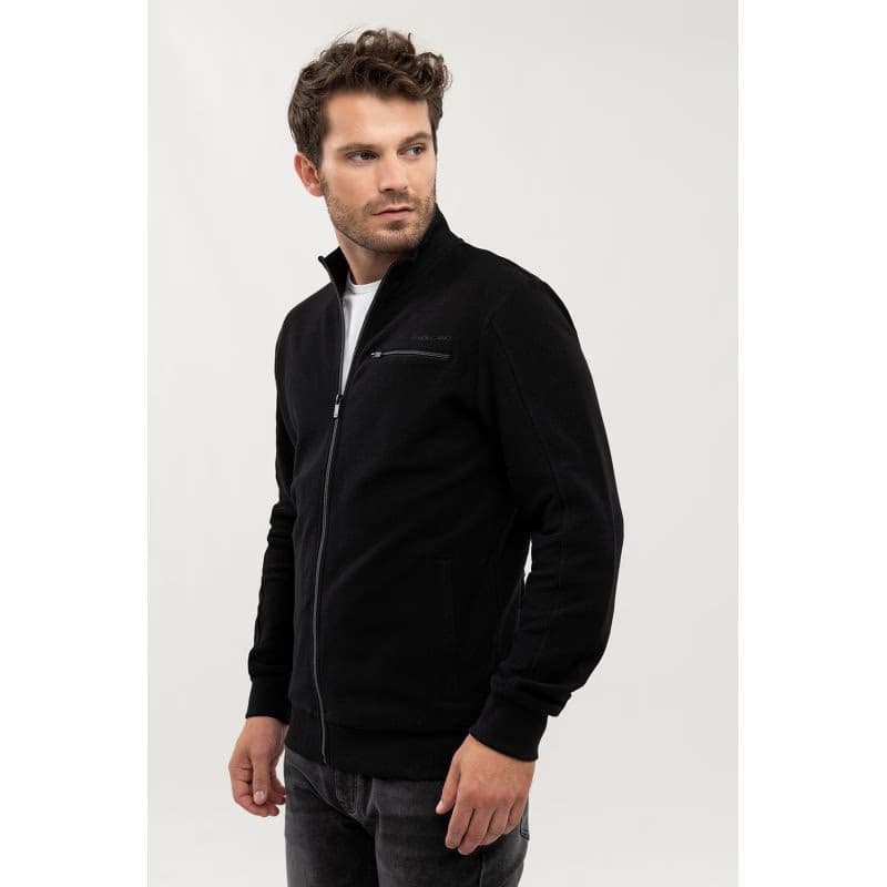 Pánska mikina so zipsom VOLCANO ARSEN-700-BLACK 2