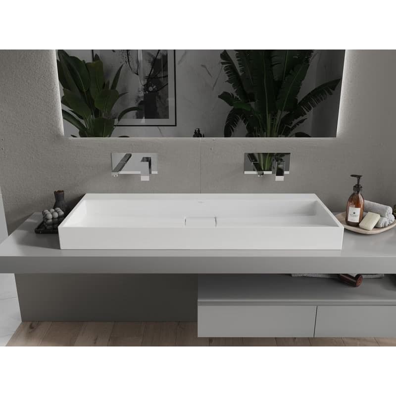 MEXEN - Ava umývadlo na dosku liaty mramor B/O 120 x 46, biela 23011200 3