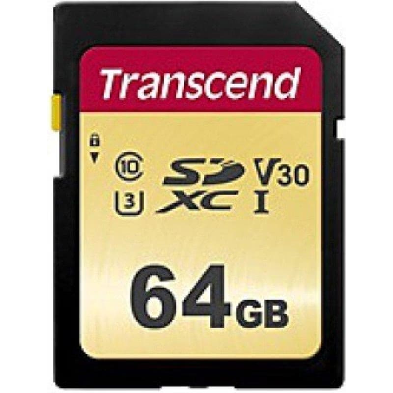 TRANSCEND SDXC karta 64GB 500S, UHS-I U3 V30 (R:95/W:60 MB/s) 3