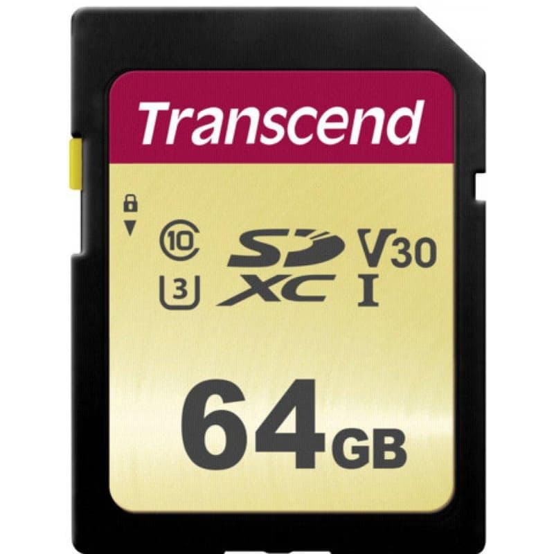 TRANSCEND SDXC karta 64GB 500S, UHS-I U3 V30 (R:95/W:60 MB/s) 5