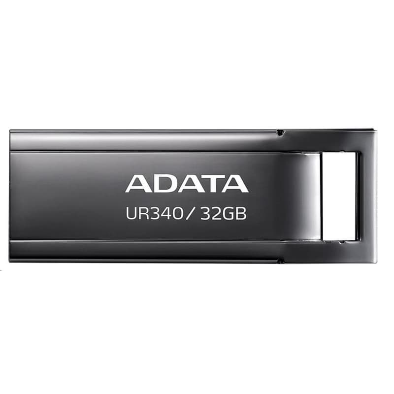 ADATA Flash Disk 32GB UR340, USB 3.2 Dash Drive, kov lesklá čierna 1