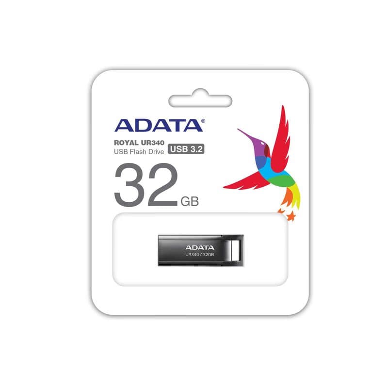 ADATA Flash Disk 32GB UR340, USB 3.2 Dash Drive, kov lesklá čierna 4