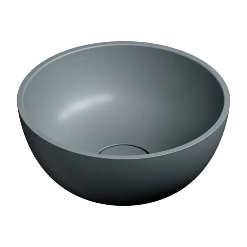 OMNIRES - SHELL M+ umývadlo na dosku, O35 cm, popolavo šedá matná SHELL350UNAG 1