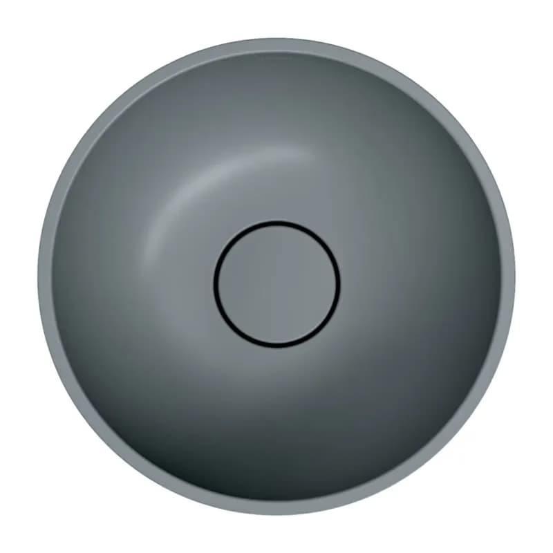 OMNIRES - SHELL M+ umývadlo na dosku, O35 cm, popolavo šedá matná SHELL350UNAG 3