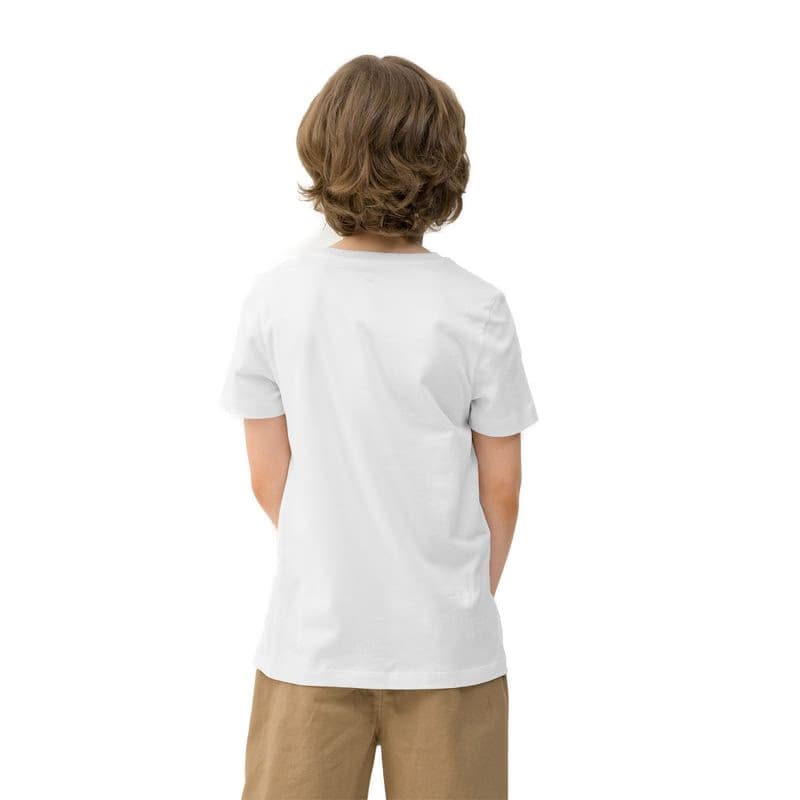 Chlapčenské turistické tričko s krátkym rukávom 4F JUNIOR TSHIRT-4FJWSS24TTSHM1132-10S-WHITE 2