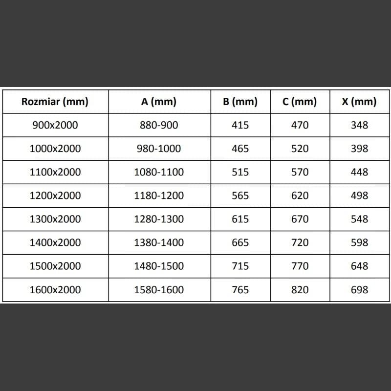 MEXEN/S - Velar L posuvné sprchové dvere 100, grafit, chróm 871-100-003-41-01 2