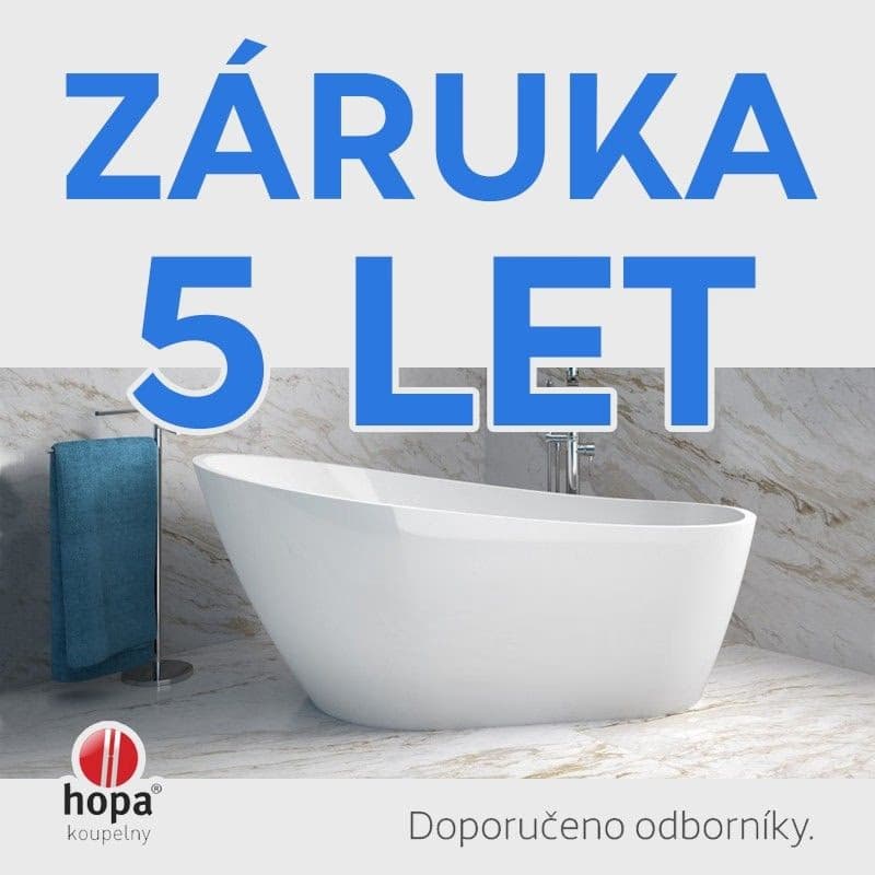 BESCO - Voľne stojaca vaňa MELODY - Farba - Biela, Rozmer vane - 150 × 80 cm VANMELODY150 6