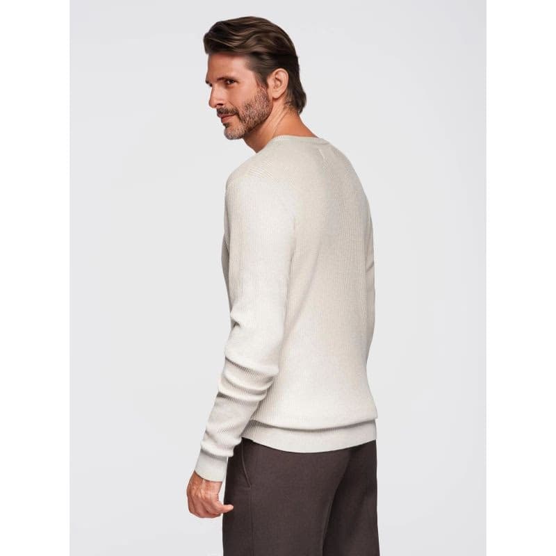 Pánsky sveter OMBRE Sweater OM-SWSW-0183 V-3ight grey 4