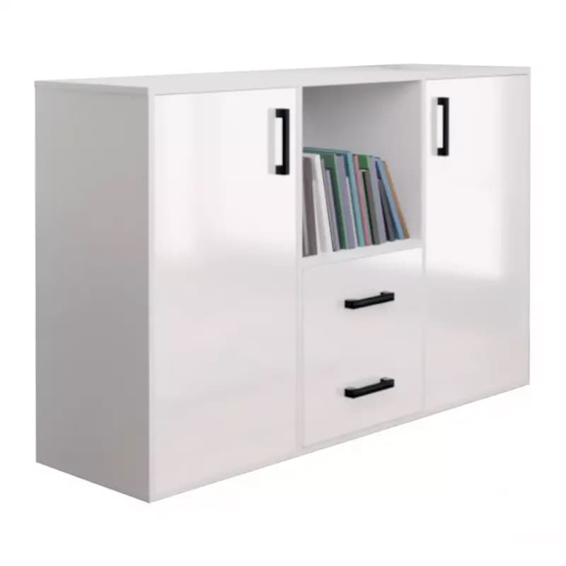 Komoda Herakles 1 biely/biely lesk 1