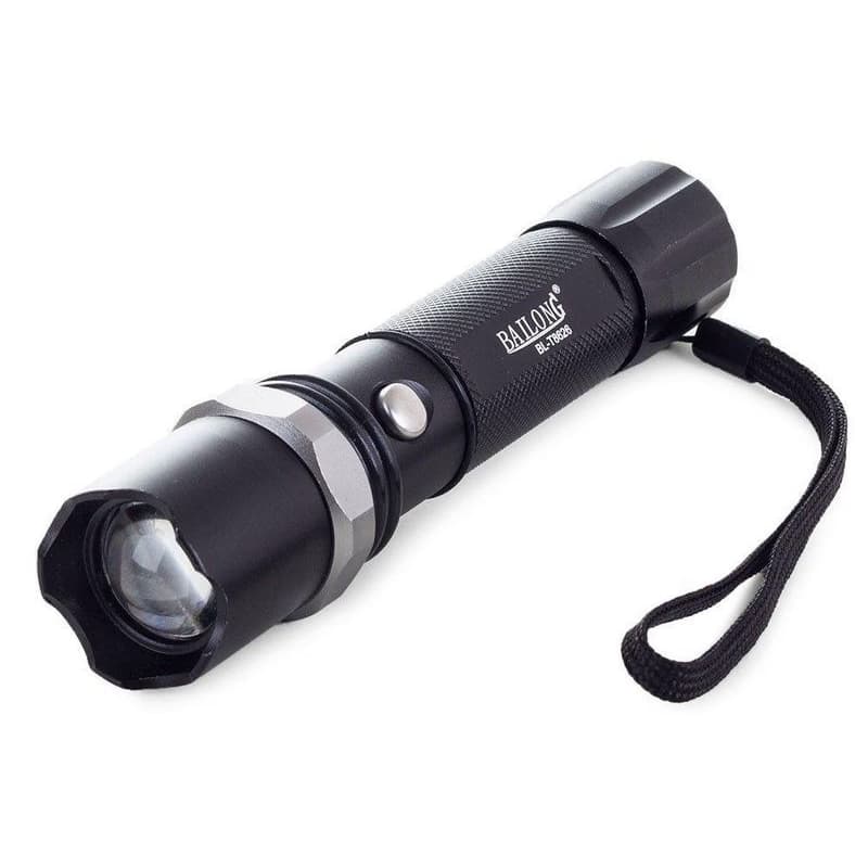 Baterka Bailong BL-8626, LED typu CREE XPE + výstražná násada 2