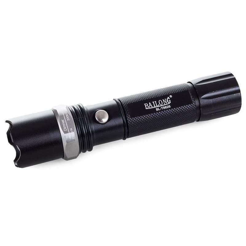 Baterka Bailong BL-8626, LED typu CREE XPE + výstražná násada 4
