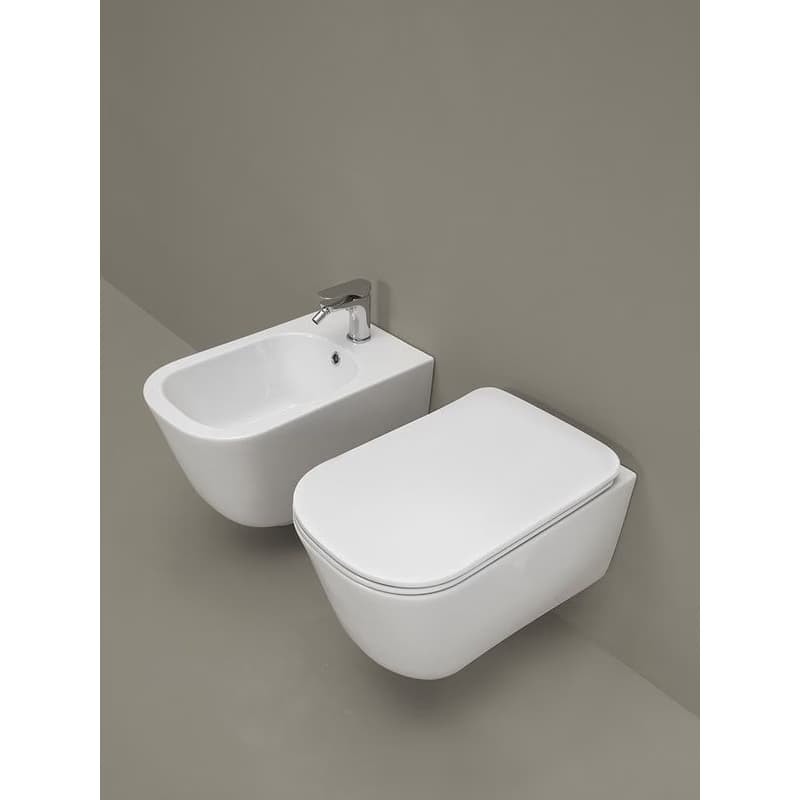KERASAN - TRIBECA WC sedátko, SLIM, Soft Close, biela 519101 4
