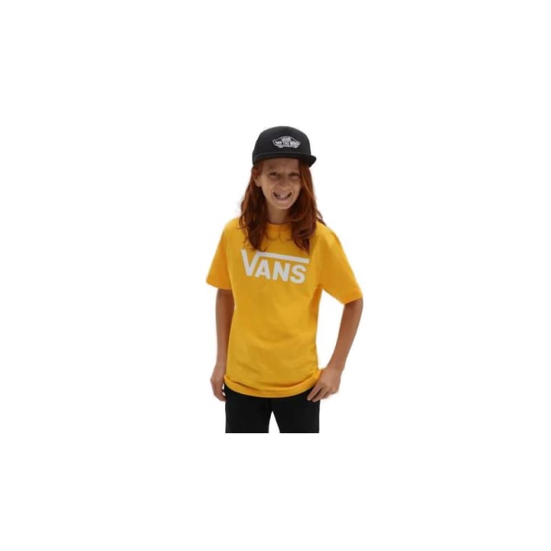 Chlapčenské tričko s krátkym rukávom VANS BY CLASSIC BOYS-OLD GOLD-WHITE 1