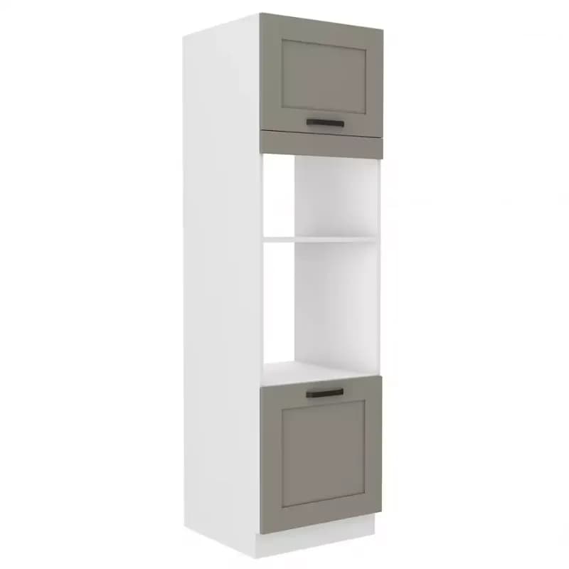 Kuchynská skrinka Luna claygrey/biela 60DMP-210 2F
