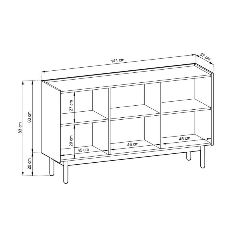 ArtPS Komoda CHIC K144 | 83 cm 6