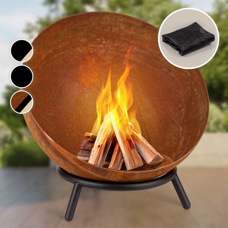 Blumfeldt Fireball Rust, ohnisko, Ø 60 cm, výklopný rošt, hrdzavý vzhľad 1