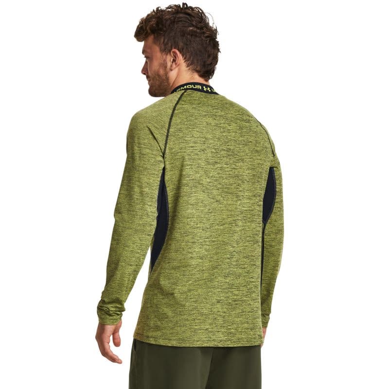 Pánske kompresné tričko s dlhým rukávom UNDER ARMOUR UA CG Armour Twist Mock-YLW 2