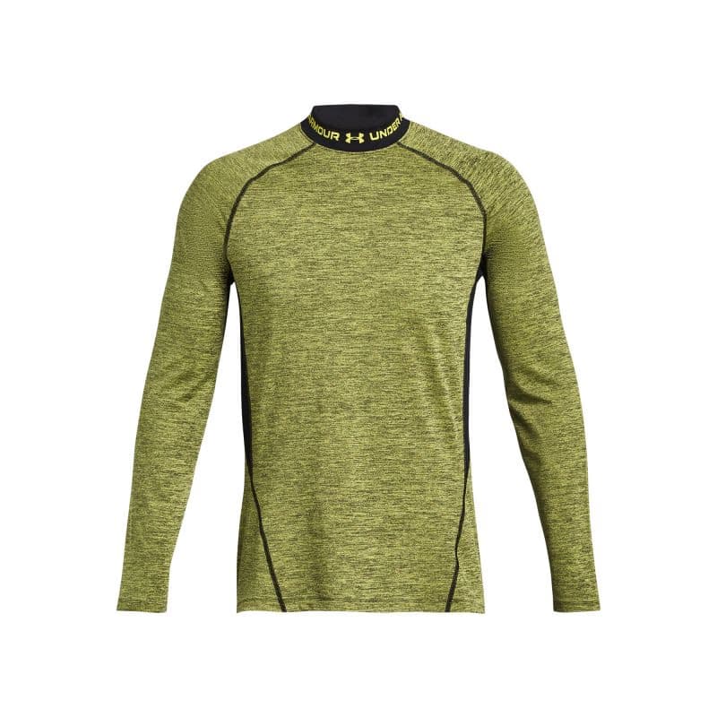 Pánske kompresné tričko s dlhým rukávom UNDER ARMOUR UA CG Armour Twist Mock-YLW 3
