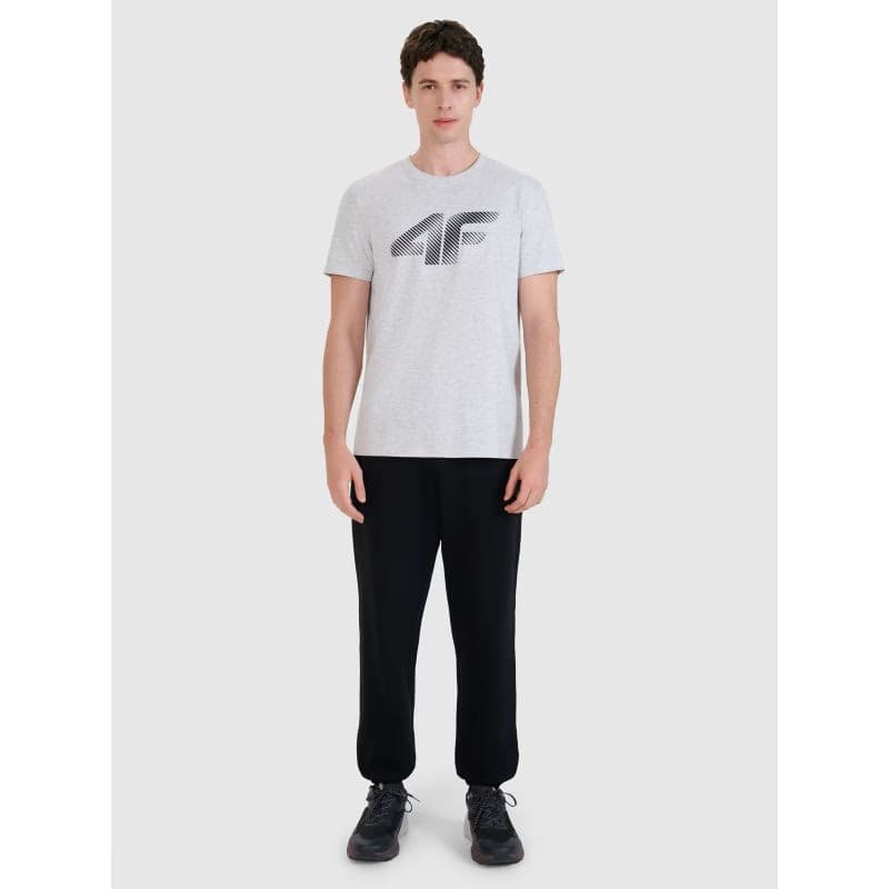 Pánske tričko s krátkym rukávom 4F TSHIRT M2257-27M-COLD LIGHT GREY MELANGE 4